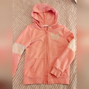 Pink Butterfly Kids Hoodie